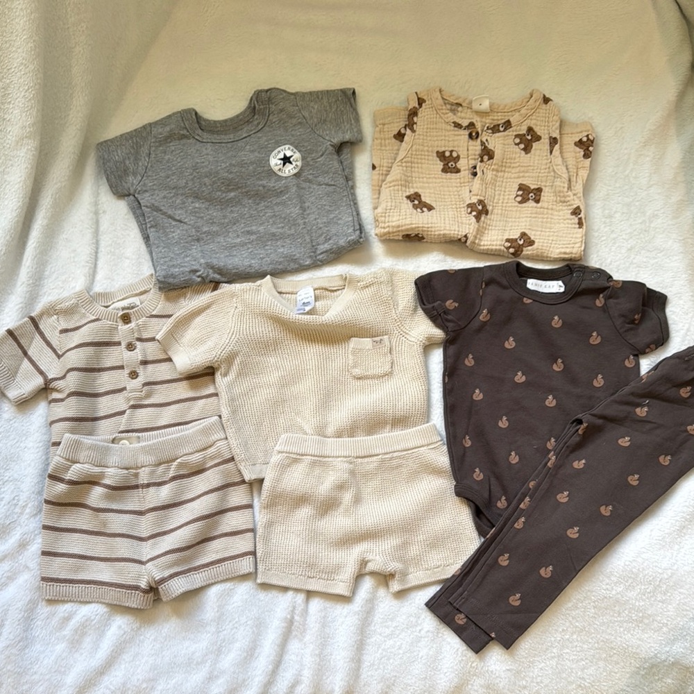 Neutral Baby Clothing Bundle - Jamie Kay, Carters, Little Planet